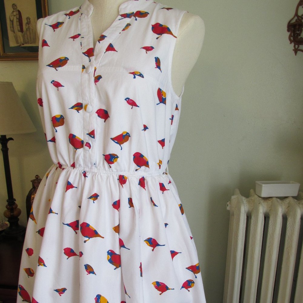 Summer Dress Bird Pattern - Picture 2 of 3